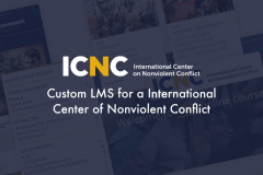 Custom LMS for a nonprofit organization